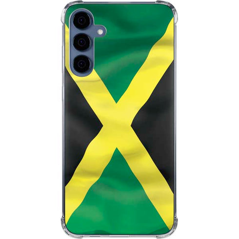 Jamaica Flag Galaxy A35 5G Clear Case
